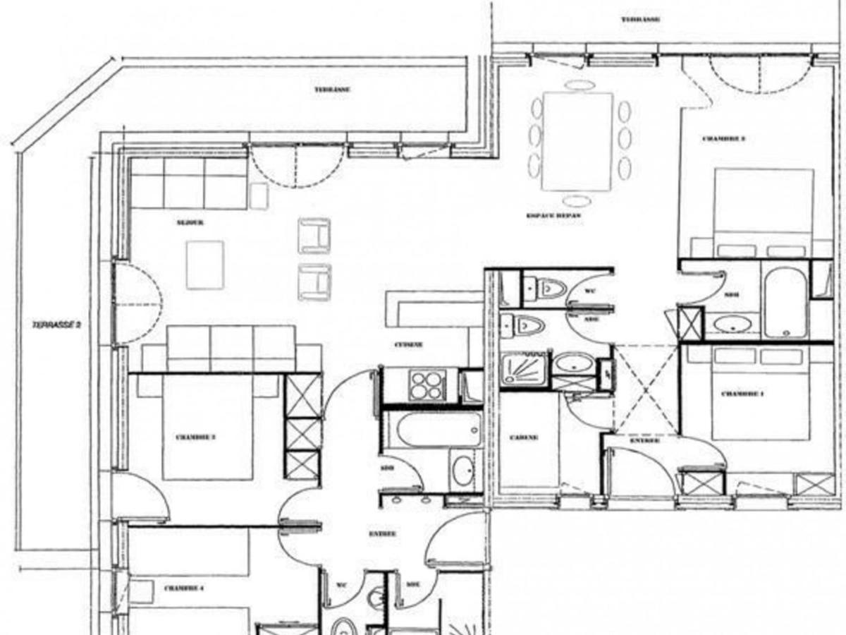 Grand Appartement 5 Chambres Valmorel, Animaux Acceptes, Parking - Fr-1-291-730 Exteriör bild